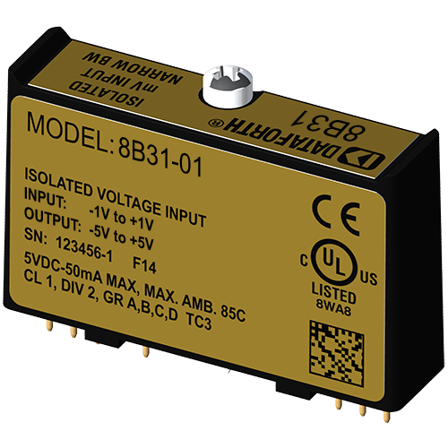 8B31 Voltage Input Modules, 3Hz Bandwidth