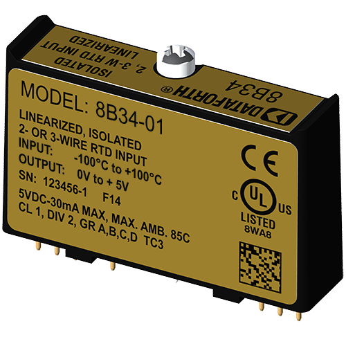 8B34 RTD 2- or 3-Wire Input Modules