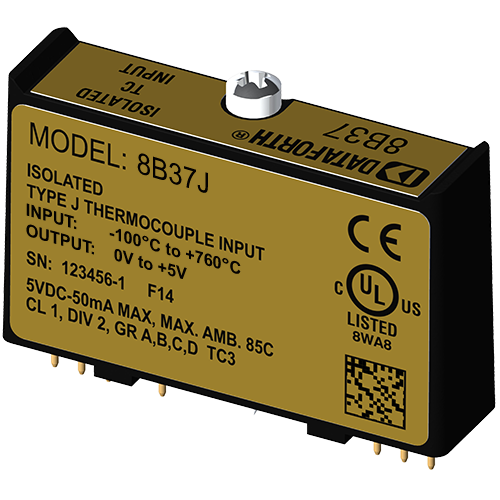8B37 Non-Linearized Isolated Thermocouple Input Modules
