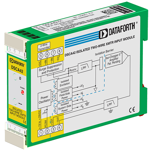 DSCA42 2-Wire Transmitter Interface Signal Conditioner With Loop Power